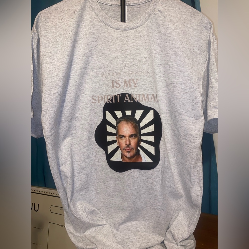 NEW!!  BILLY BOB THORNTON— SPIRIT ANIMAL tee
